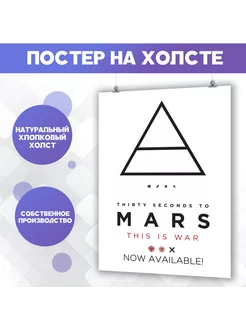 Постер группа 30 Seconds To Mars (3) 50х70 см