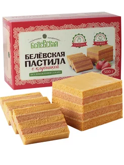 Пастила без сахара "Клубника", 300 г