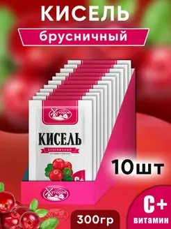 Кисель натуральный Бабушкин хуторок в саше брусника, 300гр