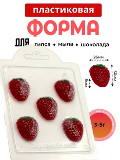 Пластиковая форма для мыла и шоколада Малинки