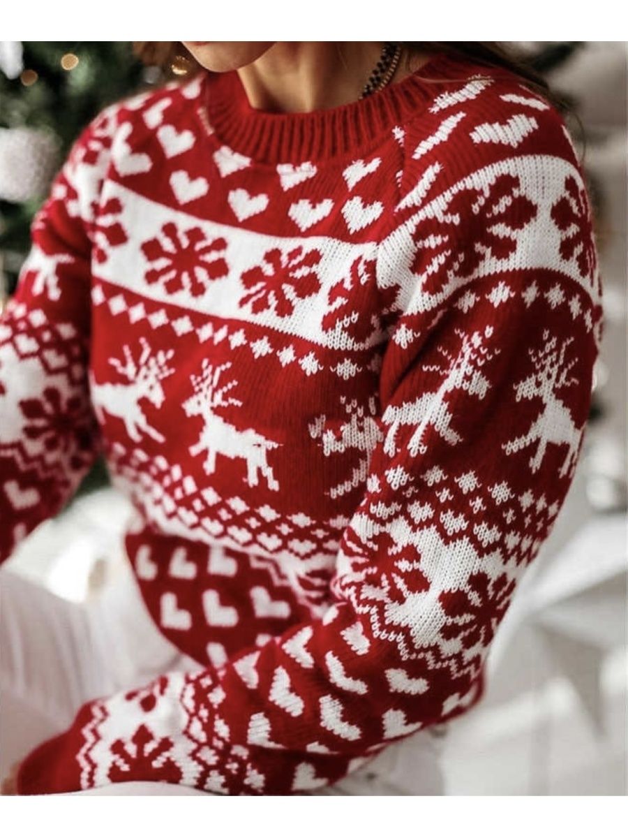 Женские новогодние свитера