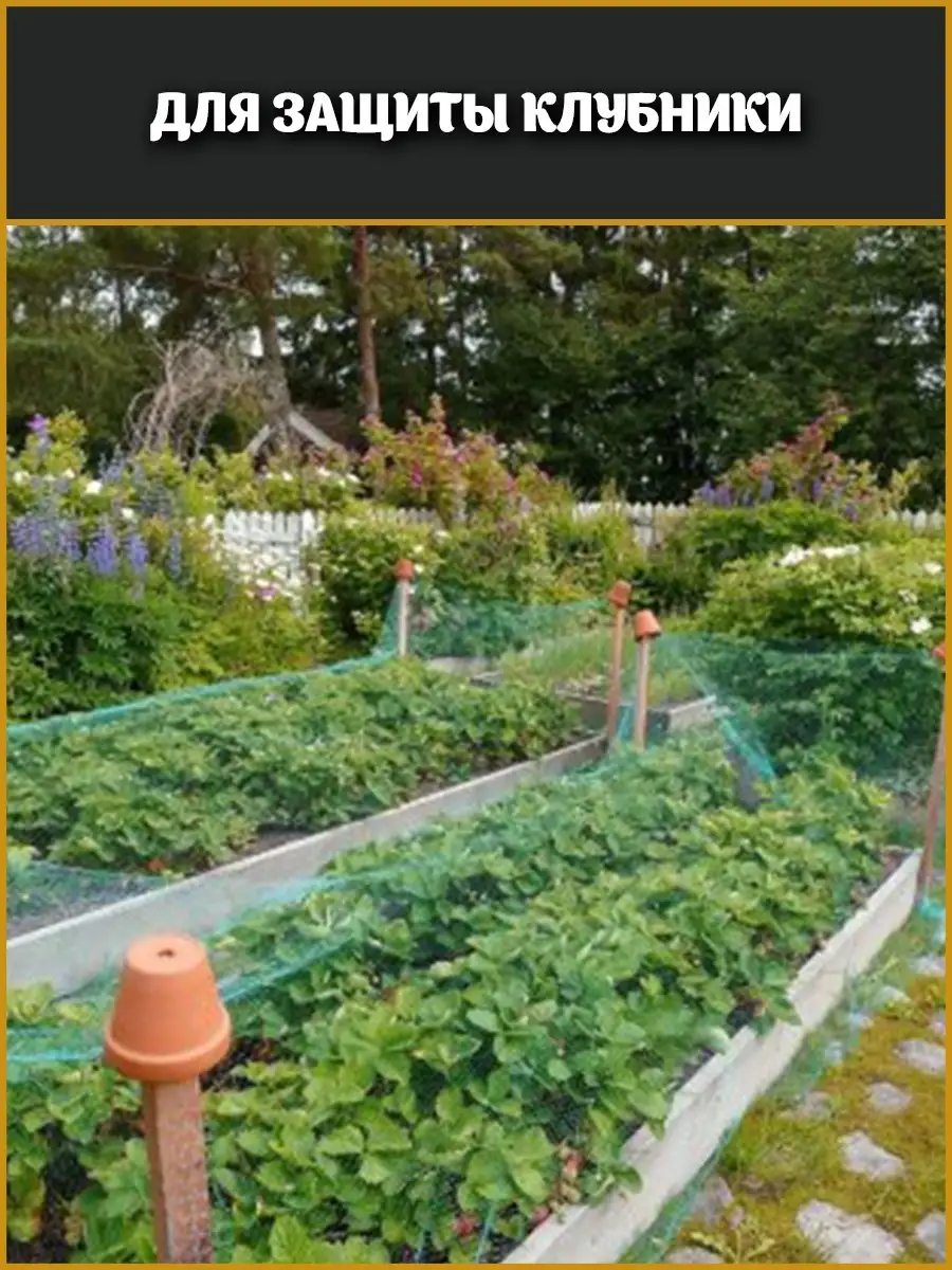 BE CREATIVE garden Сетка для защиты растений клубники от птиц