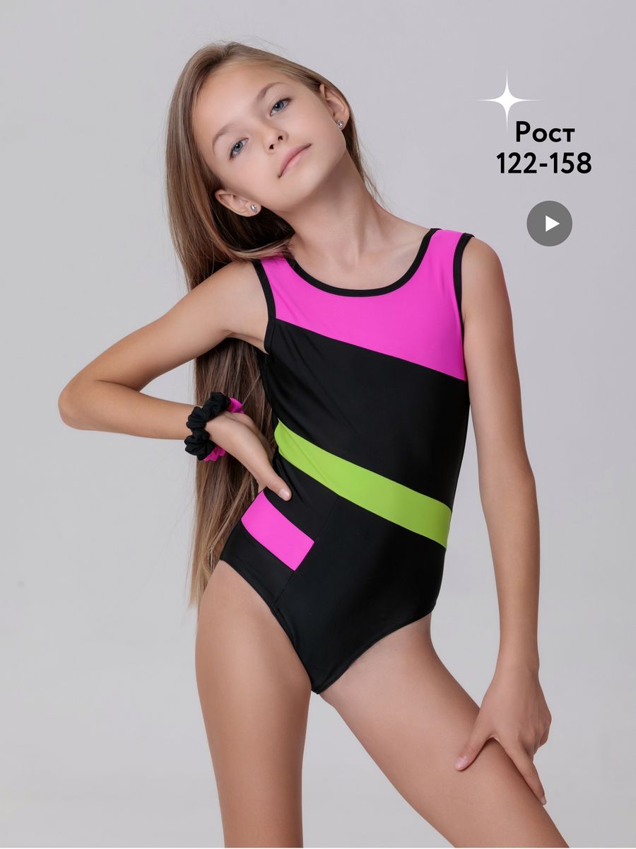 Слитный детский купальник для девочки спортивный в бассейн win life 110162411 купить в интернет-магазине Wildberries