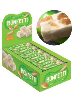 Батончик нуга орех карамель Bonfetti 25г