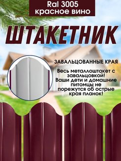 Палисадник из металлического штакетника картинки