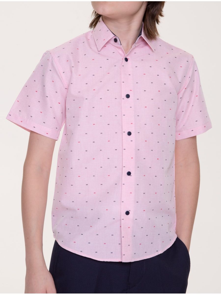 Розовая рубашка на мальчика