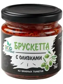 Брускетта из вяленых томатов с оливками, 190г