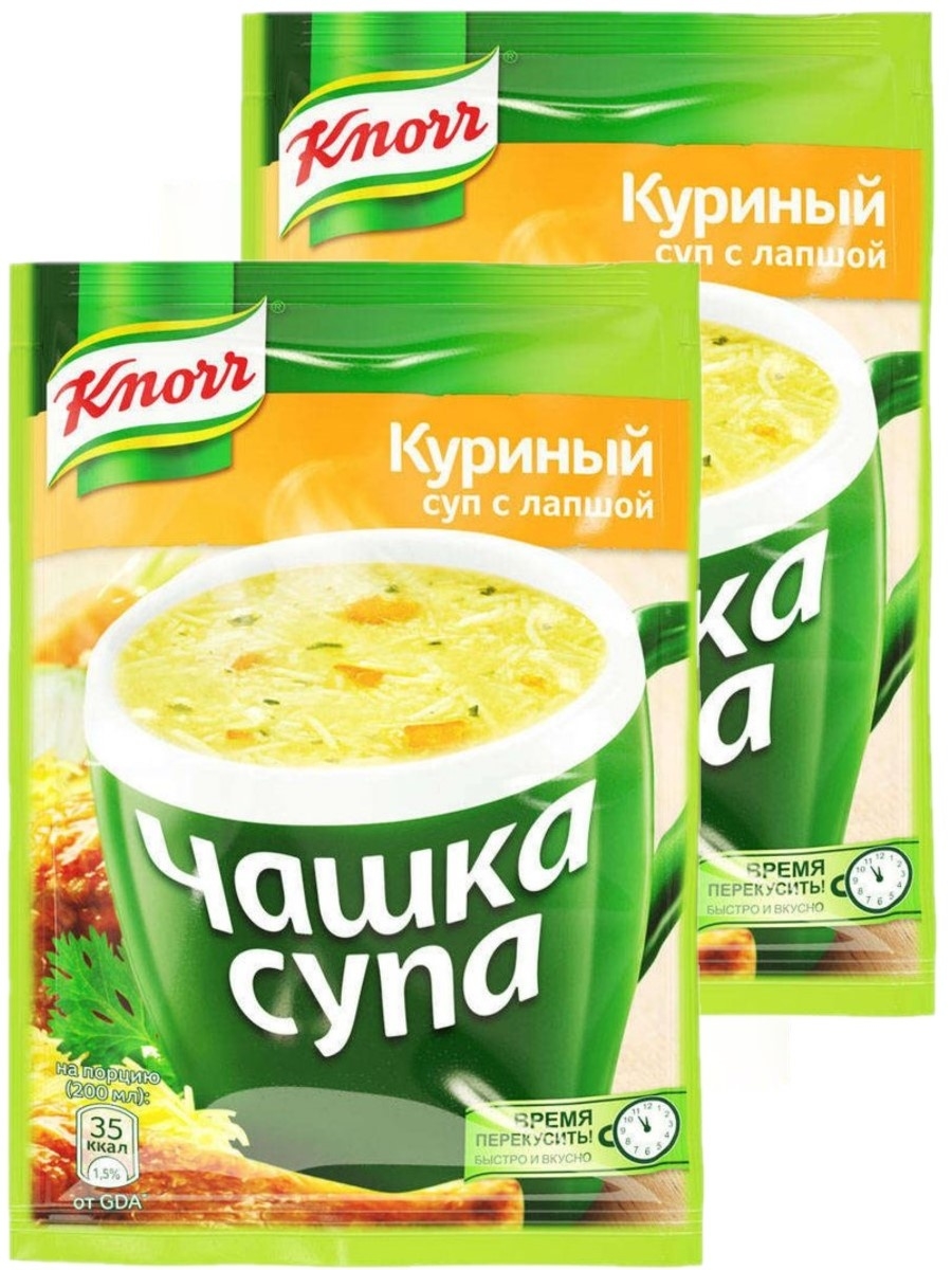 Knorr чашка супа куриный с лапшой