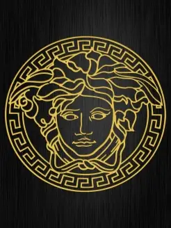 Наклейка на авто VERSACE 40х40 см Медуза Горгона