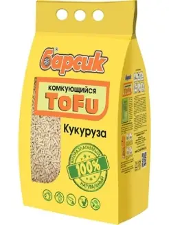 TOFU Кукуруза Наполнитель древесный комкующийся 4,54л