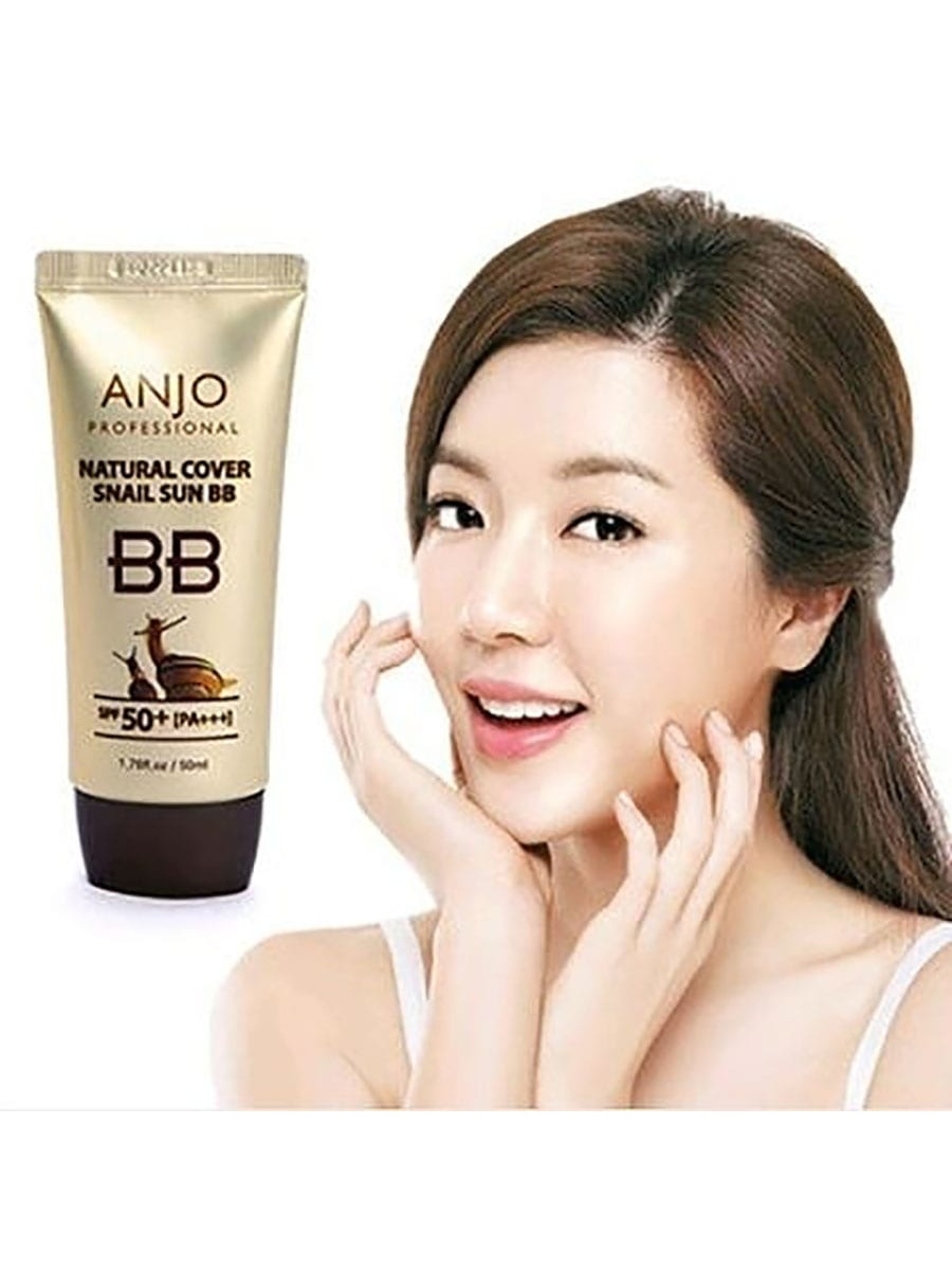 Bb крем с spf 50. BB крем Anjo professional. Anjo Snail Sun BB. BB Snail Cream SPF 50+pa++. Корейский тональный крем BB SPF 50.