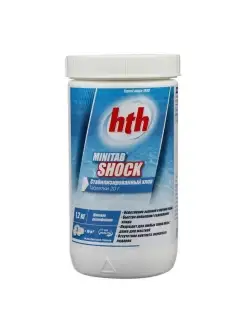 Быстрый стабилиз.хлор в табл. hth MINITAB SHOCK, 1,2 кг