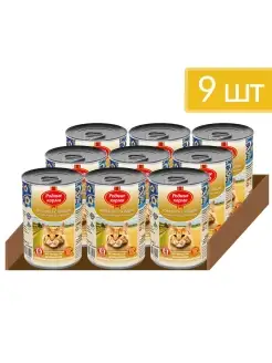 корм для кошек Говядина с языком по-крестьянски, 410г х 9шт