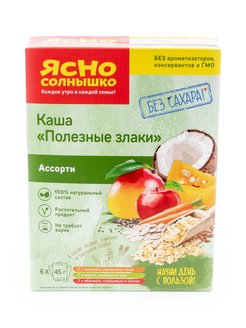 Каша 4 злака ясно солнышко калорийность