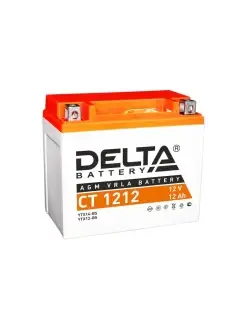 Аккумулятор мотоциклетный Delta CT1212 YTX12-BS 12V 12Ah