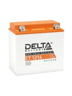 Аккумулятор мотоциклетный Delta CT1214 12V 14Ah. YTX14-BS