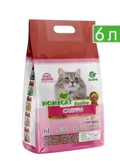 Ecoline комкующийся наполнитель с ароматом сакуры - 6 л